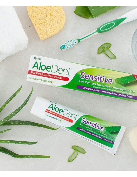 Aloedent Sensitive Aloe Vera Fluoride Toothpaste