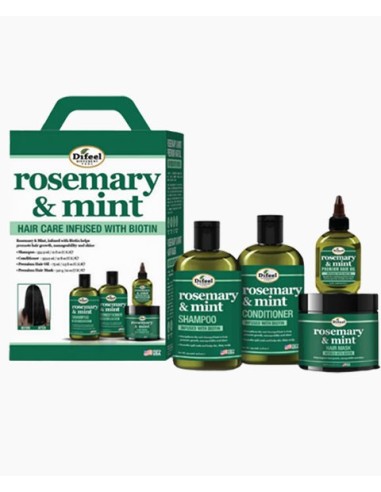 Difeel Rosemary And Mint Hair Care Set Infused With Biotin Difeel Rosemary And Mint Hair Care Set Infused With Biotin