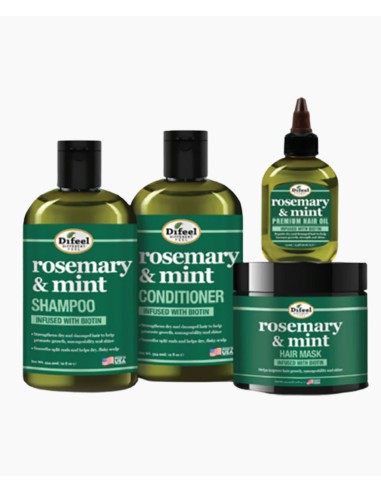 Difeel Rosemary And Mint Hair Care Set Infused With Biotin Difeel Rosemary And Mint Hair Care Set Infused With Biotin