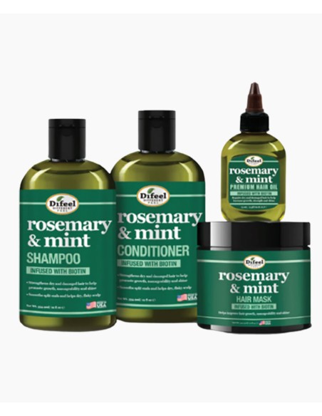 Difeel Rosemary And Mint Hair Care Set Infused With Biotin Difeel Rosemary And Mint Hair Care Set Infused With Biotin