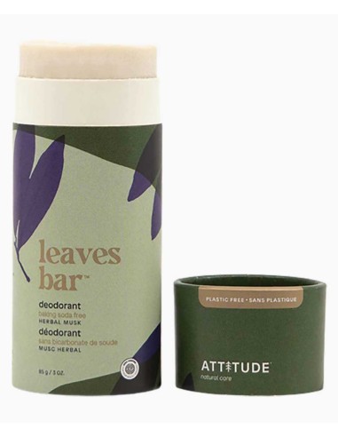 Attitude Leaves Bar Herbal Musk Deodorant Attitude Leaves Bar Herbal Musk Deodorant
