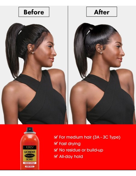 Wonder Ponytails Bond Freeze Spray Firm Hold