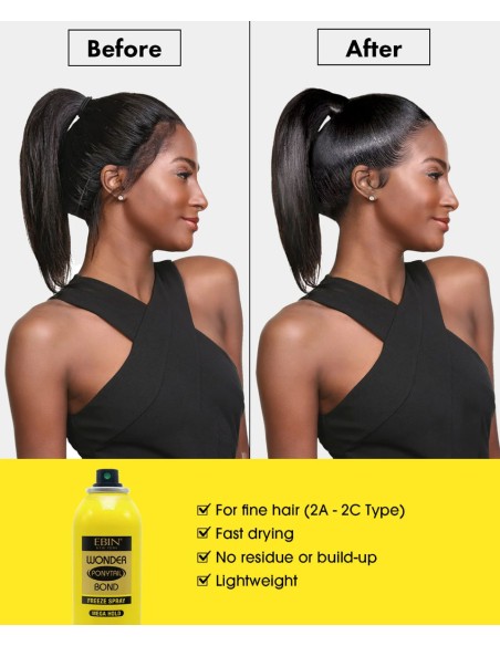 Ebin Wonder Ponytail Bond Freeze Spray Mega Hold Ebin Wonder Ponytail Bond Freeze Spray Mega Hold