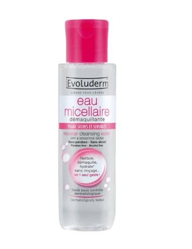 EvoludermMicellar Cleansing Water For Dry And Sensitive Skins EvoludermMicellar Cleansing Water For Dry And Sensitive Skins