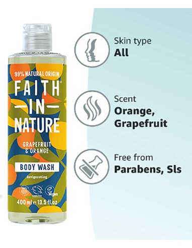 Faith In Nature Grapefruit & Orange Body Wash Faith In Nature Grapefruit & Orange Body Wash