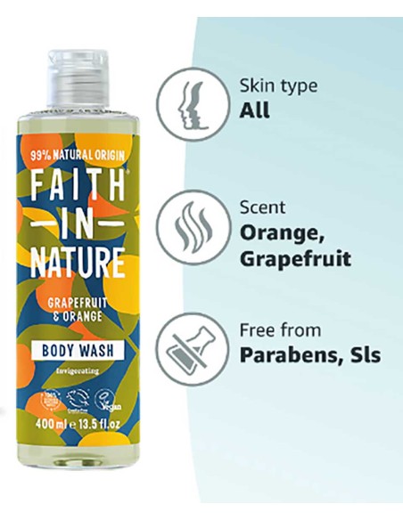 Faith In Nature Grapefruit & Orange Body Wash Faith In Nature Grapefruit & Orange Body Wash