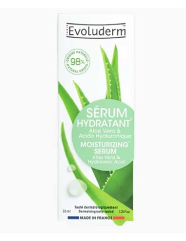 Evoluderm Moisturizing Serum With Aloe Vera & Hyaluronic Acid