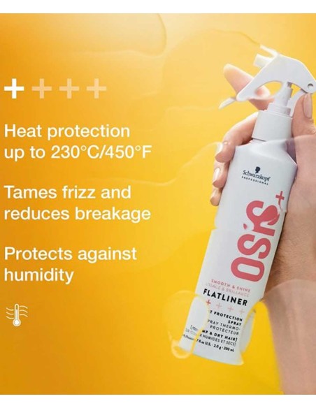 Osis Plus Smooth And Shine Flatliner Protecting Spray Osis Plus Smooth And Shine Flatliner Protecting Spray
