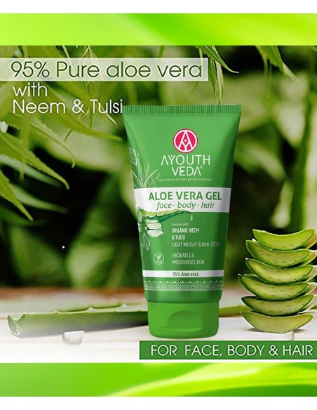 Ayouth Veda Aloevera Gel With Organic Neem And Tulsi Ayouth Veda Aloevera Gel With Organic Neem And Tulsi