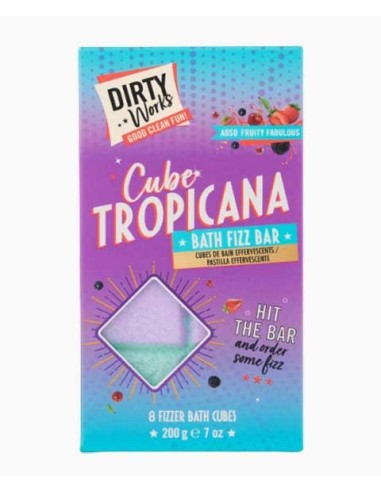 Dirty Works Cube Tropicana Bath Fizz Bar Dirty Works Cube Tropicana Bath Fizz Bar