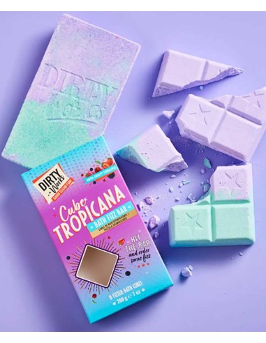 Dirty Works Cube Tropicana Bath Fizz Bar Dirty Works Cube Tropicana Bath Fizz Bar