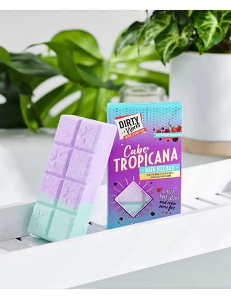 Dirty Works Cube Tropicana Bath Fizz Bar Dirty Works Cube Tropicana Bath Fizz Bar