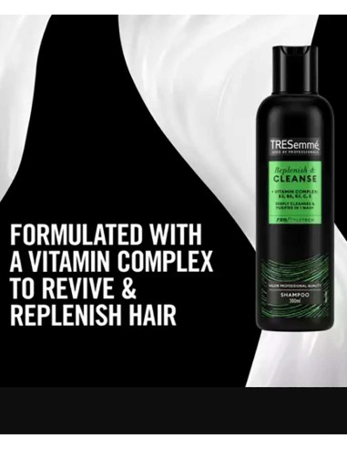 Tresemme Replenish And Cleanse Shampoo Tresemme Replenish And Cleanse Shampoo