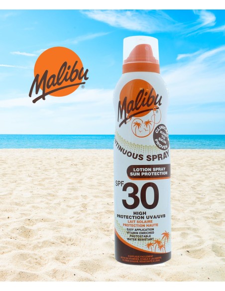 Malibu Continuous Lotion Spray Sun Protection SPF30 Malibu Continuous Lotion Spray Sun Protection SPF30
