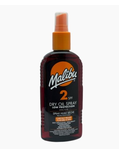 Malibu Low Protection Dry Oil Spray SPF2 Malibu Low Protection Dry Oil Spray SPF2