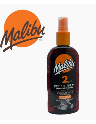 Malibu Low Protection Dry Oil Spray SPF2 Malibu Low Protection Dry Oil Spray SPF2