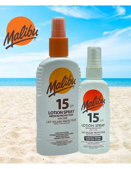Malibu Medium Protection Lotion Spray SPF15 Malibu Medium Protection Lotion Spray SPF15
