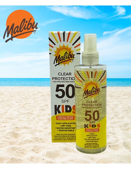Malibu Kids 50SPF Clear Protection Malibu Kids 50SPF Clear Protection