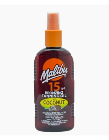 Malibu Bronzing Tanning Oil With Coconut SPF15