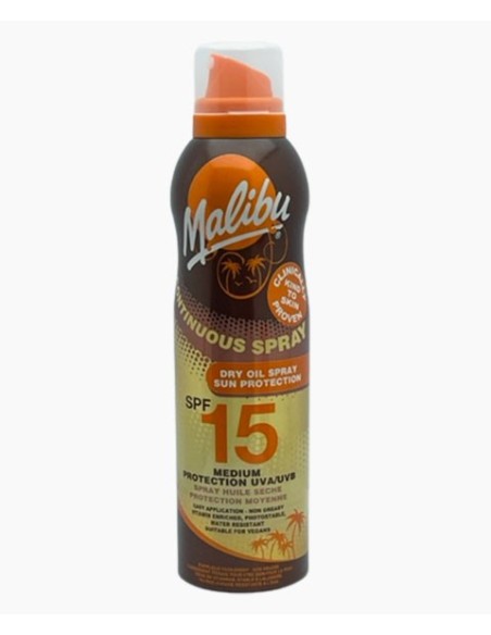 Continuous Spray Dry Oil Spray Medium Sun Protection SPF15