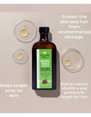 Nature Spell Natural Neem And Castor Oil
