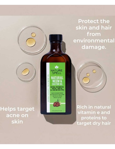 Nature Spell Natural Neem And Castor Oil