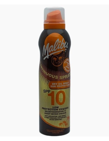 Malibu Continuous Spray Dry Oil Spray Sun Protection SPF10