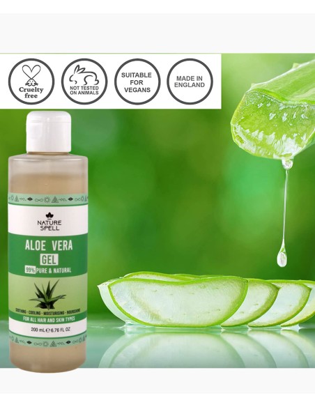 Nature Spell Pure And Natural Aloe Vera Gel Nature Spell Pure And Natural Aloe Vera Gel