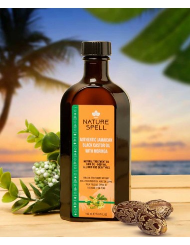 Nature Spell Authentic Jamaican Black Castor Oil With Moringa Nature Spell Authentic Jamaican Black Castor Oil With Moringa