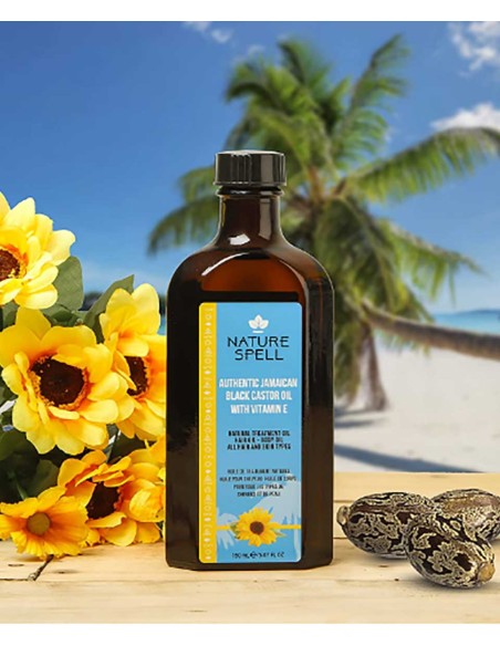 Nature Spell Authentic Jamaican Black Castor Oil With Vitamin E