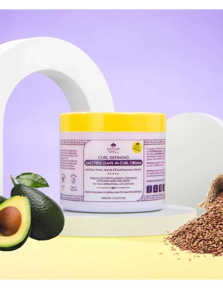 Nature Spell Curl Defining Salt Free Leave In Curl Cream