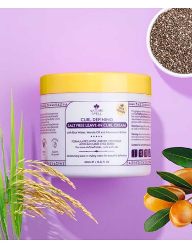 Nature Spell Curl Defining Salt Free Leave In Curl Cream