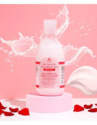 Nature Spell British Rose And Hyaluronic Acid Body Milk Nature Spell British Rose And Hyaluronic Acid Body Milk