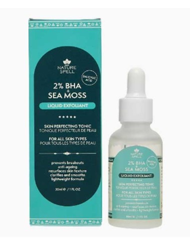 Nature Spell BHA And Sea Moss Liquid Exfoliant Nature Spell BHA And Sea Moss Liquid Exfoliant