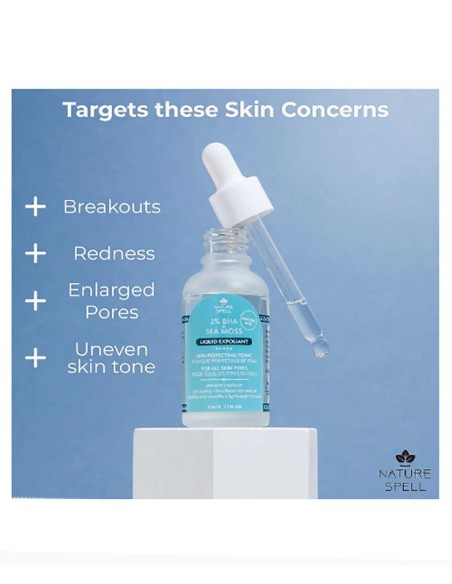 Nature Spell BHA And Sea Moss Liquid Exfoliant Nature Spell BHA And Sea Moss Liquid Exfoliant