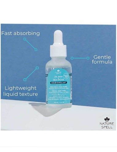 Nature Spell BHA And Sea Moss Liquid Exfoliant Nature Spell BHA And Sea Moss Liquid Exfoliant