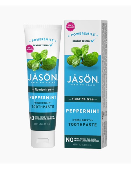 Jason Fluoride Free Peppermint Toothpaste Jason Fluoride Free Peppermint Toothpaste