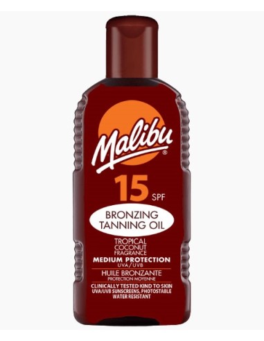 Malibu Bronzing Tanning Oil With Tropical Coconut SPF15 Malibu Bronzing Tanning Oil With Tropical Coconut SPF15