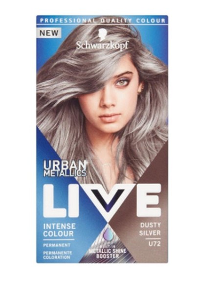 Schwarzkopf Live Urban Metalic Intense Permanent Colour U72 Dusty Silver