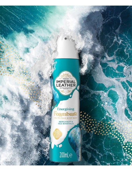 Imperial Leather Bergamot And Sea Minerals Energising Foam Burst Imperial Leather Bergamot And Sea Minerals Energising Foam Burst
