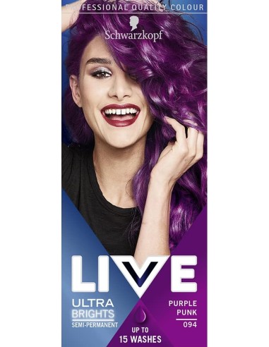 Live Color XXL Ultra Brights Semi Permanent Colour 94 Purple Punk Live Color XXL Ultra Brights Semi Permanent Colour 94 Purple Punk
