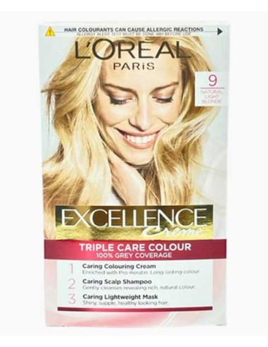 Excellence Creme Triple Care Colour 9 Natural Light Blonde