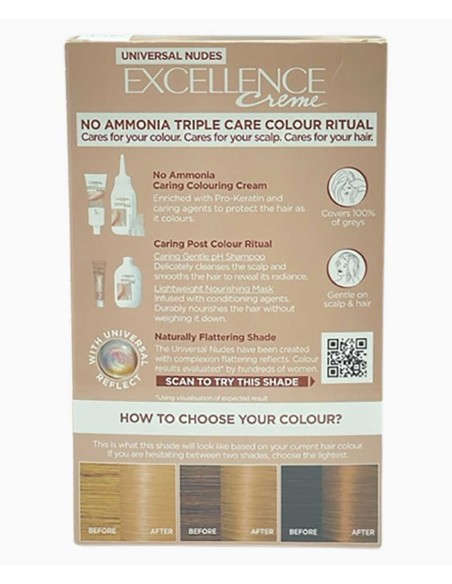 Excellence Creme Triple Care Hair Colour 8U Universal Light Blonde Excellence Creme Triple Care Hair Colour 8U Universal Light Blonde