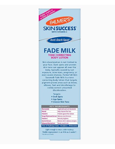 Skin Success Anti Dark Spot Fade Milk Body Lotion Skin Success Anti Dark Spot Fade Milk Body Lotion