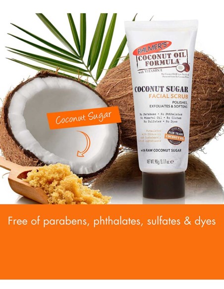 Coconut Oil Formula Coconut Sugar Facial Scrub