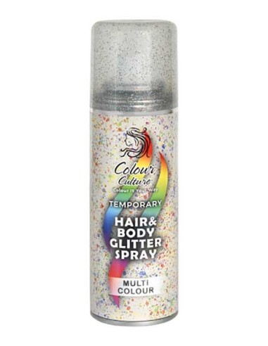 Colour Culture Temporary Multi Colour Hair And Body Glitter Spray Colour Culture Temporary Multi Colour Hair And Body Glitter Spray