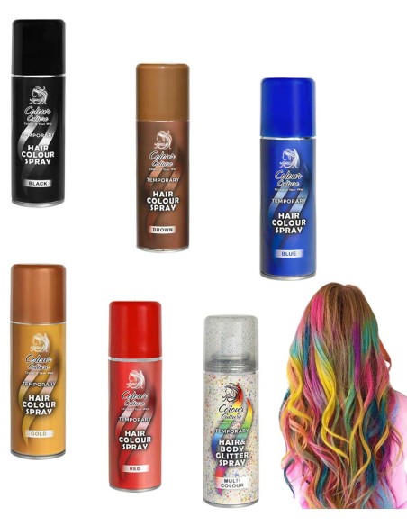 Colour Culture Temporary Multi Colour Hair And Body Glitter Spray Colour Culture Temporary Multi Colour Hair And Body Glitter Spray