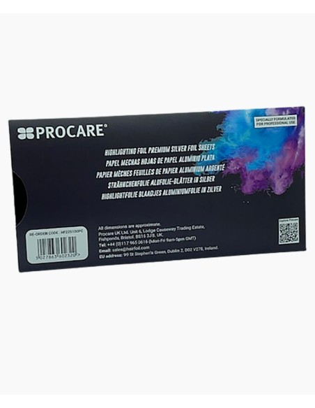 Procare Professional Hair Colouring Pre Cut Silver Foil Sheet
