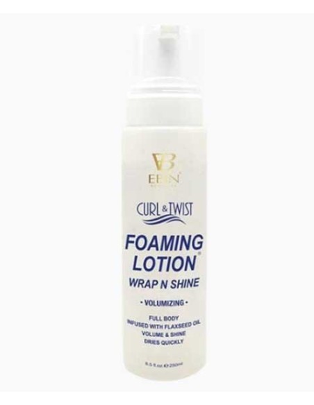 EBIN New York Curl And Twist Foaming Lotion Wrap And Shine Volumizing