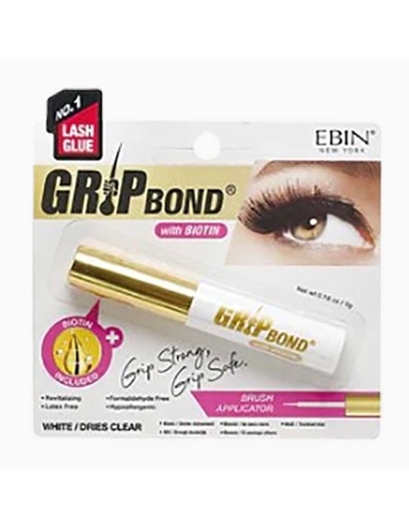 EBIN New York Grip Bond Biotin White Lash Glue
